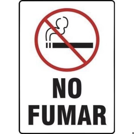 Accuform BILINGUAL SAFETY SIGN NO SMOKING SHMSMK407XP SHMSMK407XP